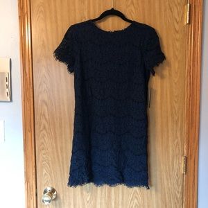 Lulus navy blue laced Shift Dress